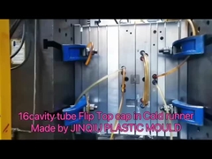 16 holte flip top cap vorm voor gelamineerde buis semi hot runner