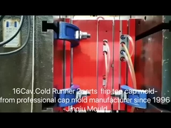 16 holte 2 delen montage 32 mm flip cap up deel in koude runner